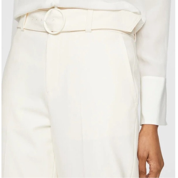 Club Monaco Enamel Ring Pant White/Cream Size 10 - Picture 4 of 16